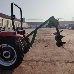 出口牵引式多功能挖坑机80深护栏立杆打眼机 植树造林树坑机