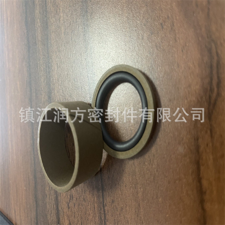 供应聚四氟乙烯黄铜粉环  PTFE铜粉耐磨环  铜粉斯特封密封圈
