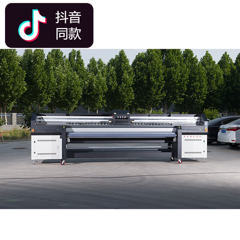 乾彩5米大型喷绘机广告刮布软膜uv卷材机车贴背胶数码打印机优惠
