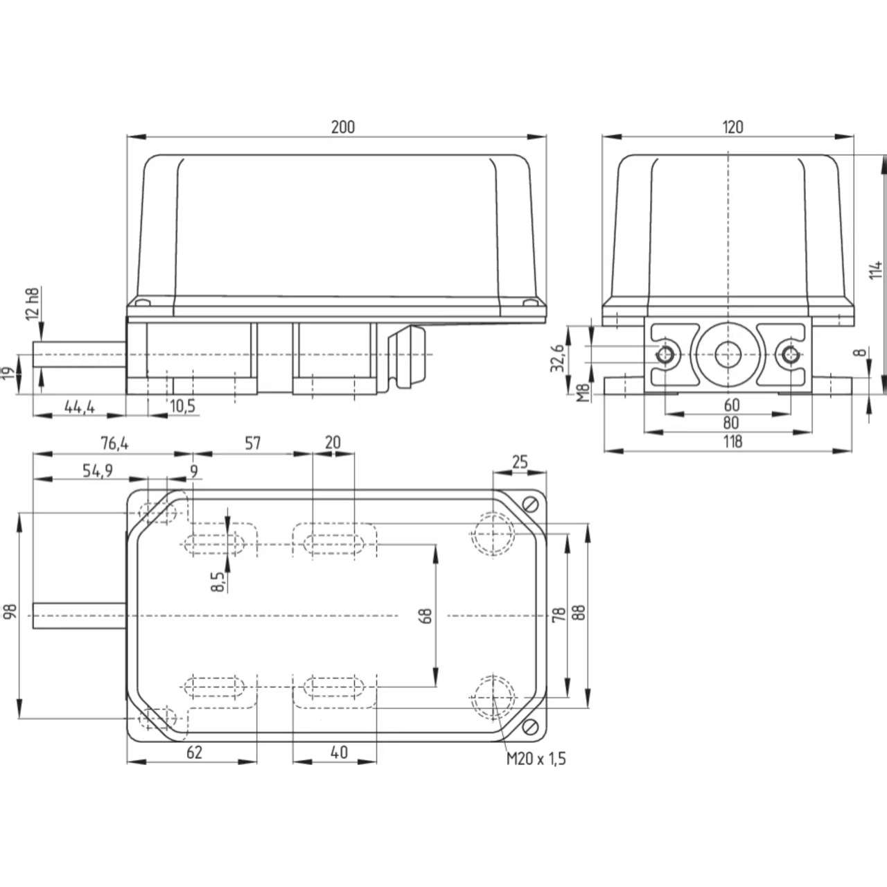 施迈赛 ?G150-075Z22/M44Y-1600-1  101166383   SCHMERSAL