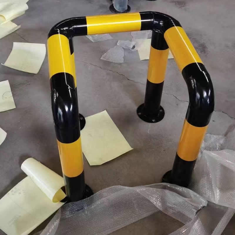 厂房隔离桩防护栏杆u型钢管挡车器m型防撞护栏车库车间道路停车桩