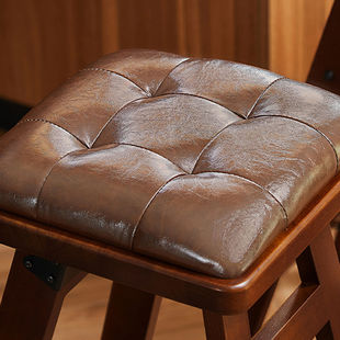 2026黑胡桃木吧台椅高脚凳现代简约家用北欧复古酒吧实木凳可折叠