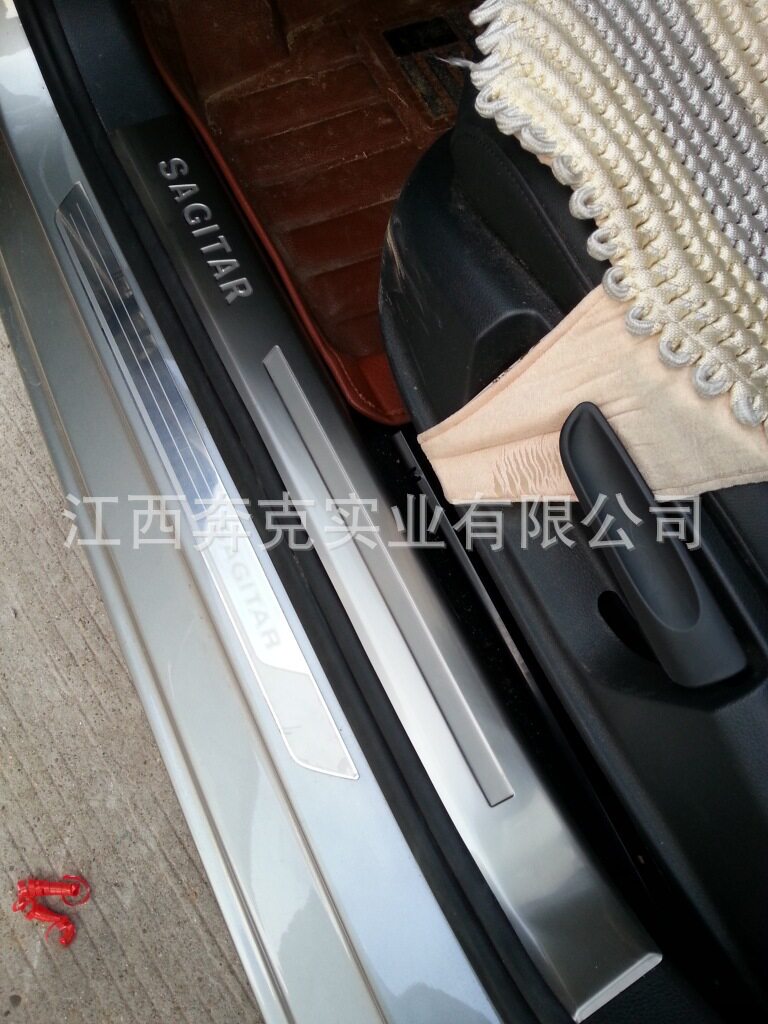适用于12速腾专用门槛条 迎宾踏板 内置门槛条 速腾门槛改装 装饰