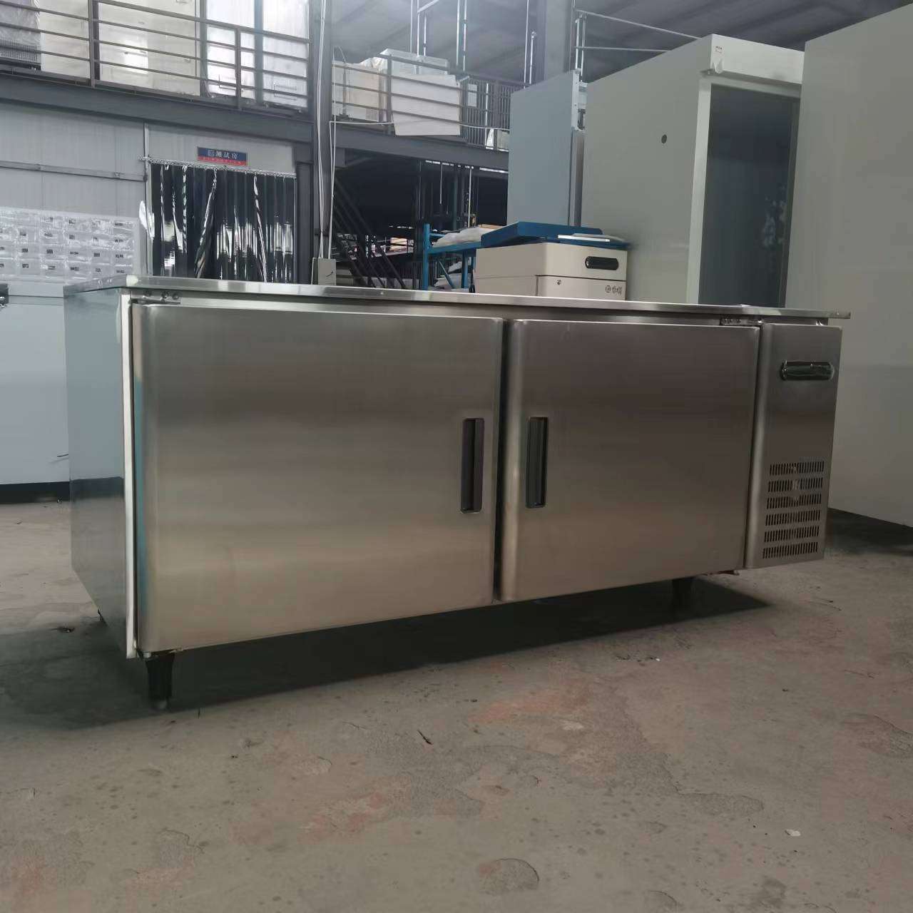 不锈钢拉门工作台厨房设备商用操作台家用400升冰箱