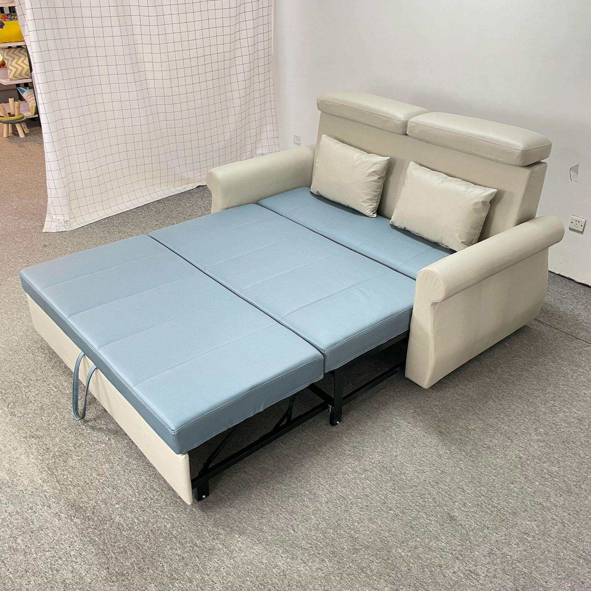 折叠沙发床1.5米1..8米小户型乳胶单人折叠床两用科技布沙发床