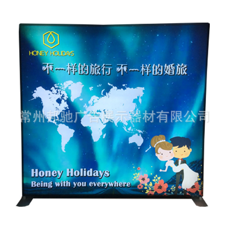 高端定制卡布LED灯箱广告架 发光广告展架背 厂家直销 常州邦驰