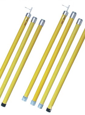 冀泰 直径36mm大型接口令克棒JTD-4 4节4米10KV高压绝缘棒 拉闸杆