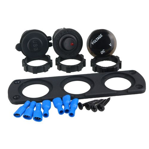 DIY Dual USB Charger 3t.1A Voltmeter ON OFF Toggle Switch Th