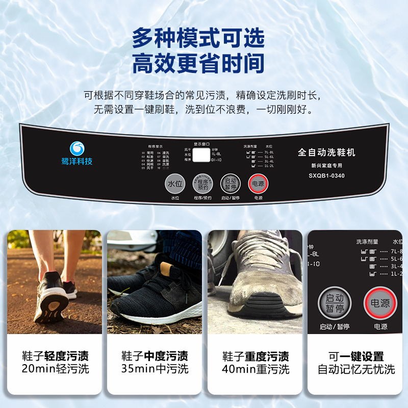 SXQB2-0645Lo全自动洗鞋机干洗店工厂医院企业刷鞋机洗脱烘一体机