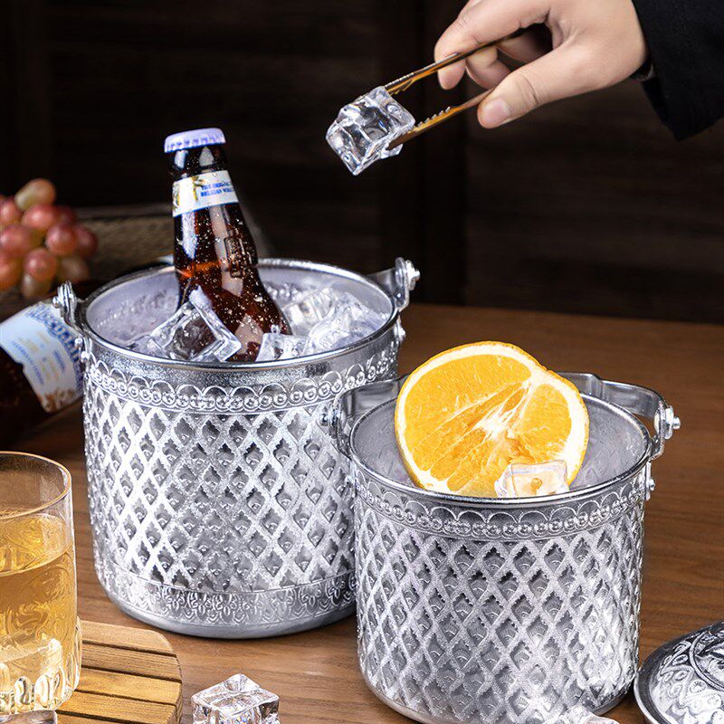 东南亚家用手提带盖浇花r水桶啤酒吧可乐香槟冰块存放桶户外露野