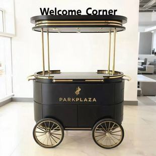 网红高端欧式酒店展示车商业售卖车高档餐厅产品引流车品牌宣传车