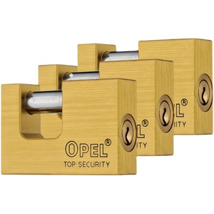 纯铜矩形横开挂锁防剪锁防盗防水防锈挂锁铜锁门锁V仓库锁横梁锁