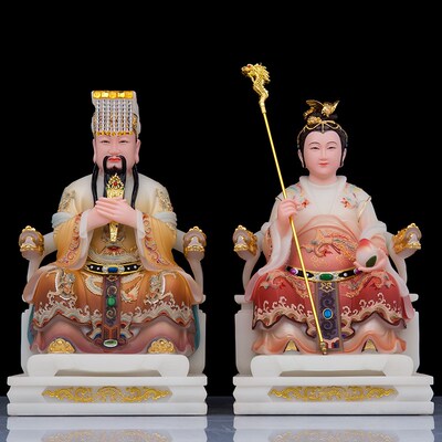 玉帝王母a神像汉白玉玉皇大帝像王母娘娘瑶池金母东王公西王母摆