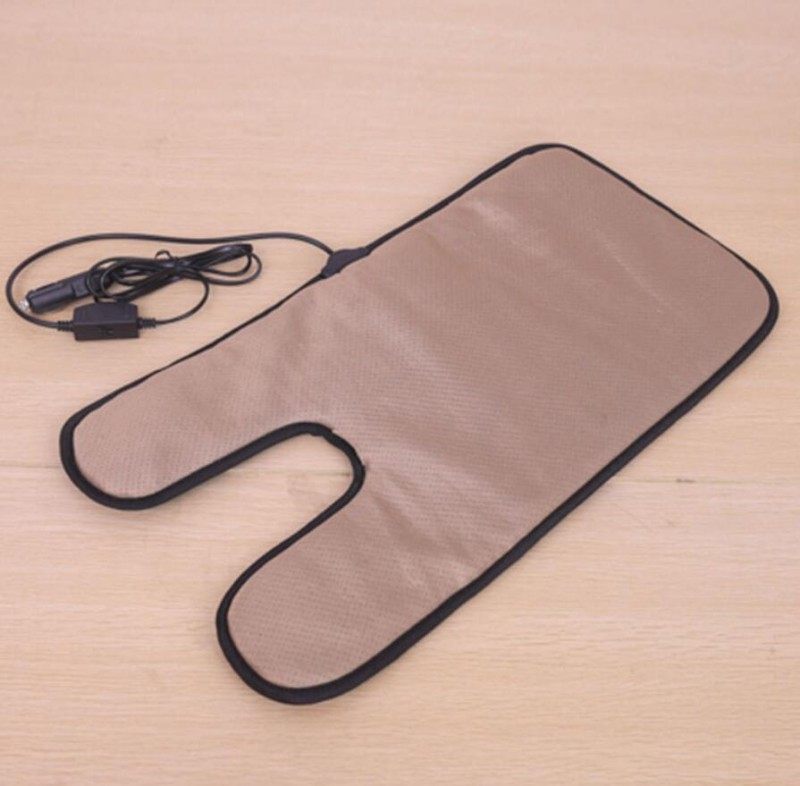 汽车加热垫聚酯纤维制热保暖v垫12V小孩车载儿童安全座椅加热座垫