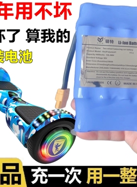 平衡车电池36V42v通用扭扭儿童飘逸车滑板车4400大容量动力锂电瓶