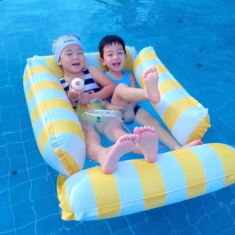 游泳圈儿童水上充气浮床成人浮排漂浮神器坐圈躺椅海边玩水装备