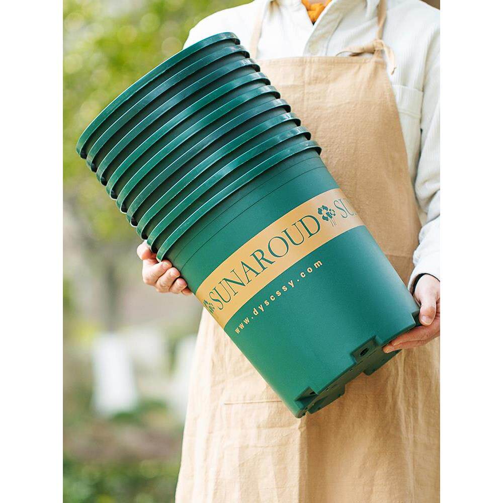 花盆家用树脂塑料加仑盆花盆托盘加厚耐用特大号绿萝阳台种菜专用