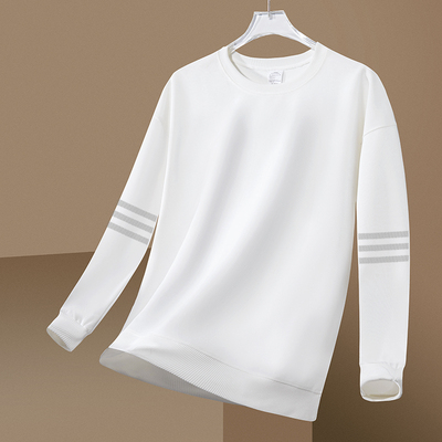 套头卫衣男春秋季2025新款青少年男款宽松黑色重磅无帽外套百搭