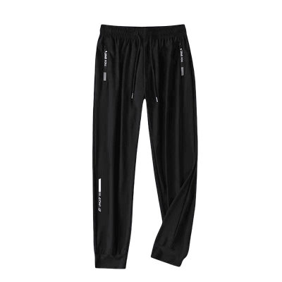 【锦纶/氨纶/冰丝】男士速干冰丝裤夏季新款弹力垂感顺滑束脚直筒