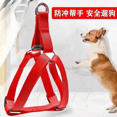 狗狗胸背带狗狗项圈宠物牵引绳的背带单独胸背项圈脖围颈套背心