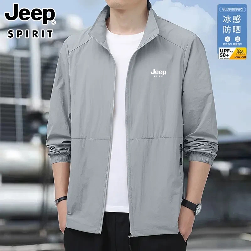 吉普JEEP防晒服男款冰丝夏季