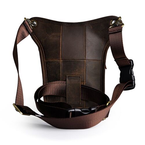 Crazyc Horse Leather men Multifunction Design Small Messenge