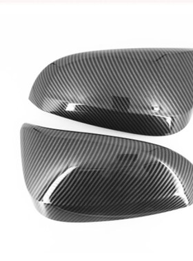 Hilux AN120, nAN130 2015-2019款后视镜饰件REVO黑色碳纤维侧镜