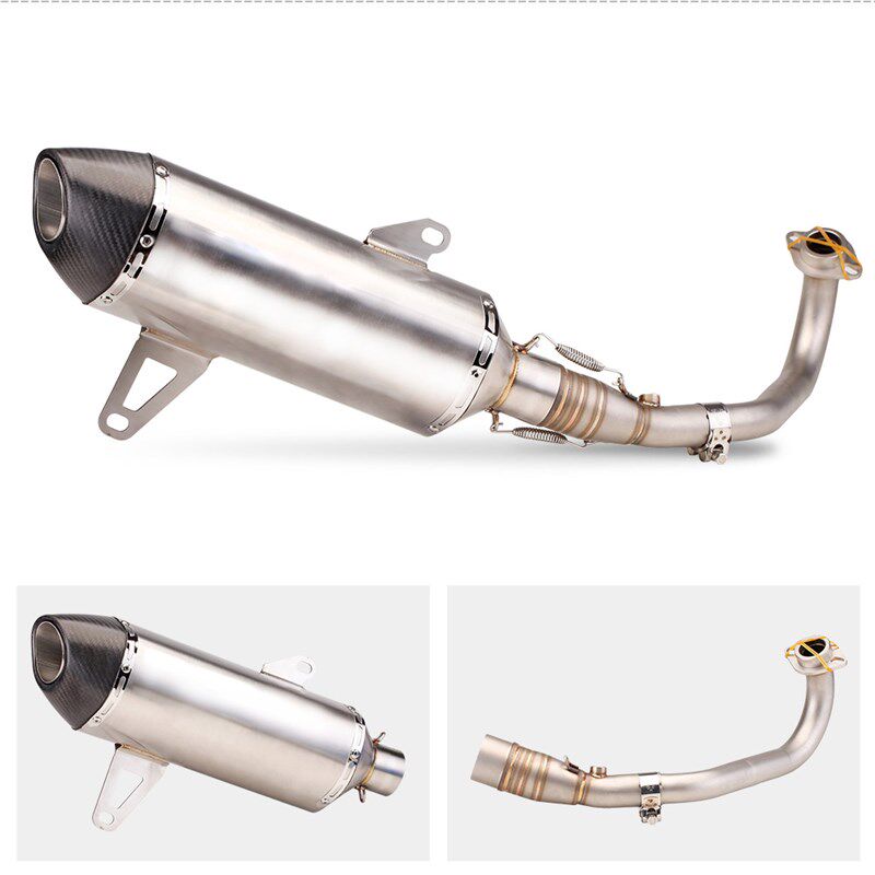 适用于雅马哈XMAX-300改装排气管消音N器天蝎钛合金中尾段全段