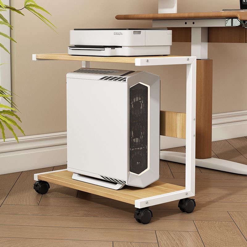 多层电脑主机箱托架家用台式办公主机架两K层放打印机收纳架可移