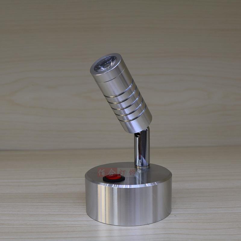 新款直销直销led射灯电池珠宝灯背景墙灯婚庆路引展示柜台应急灯