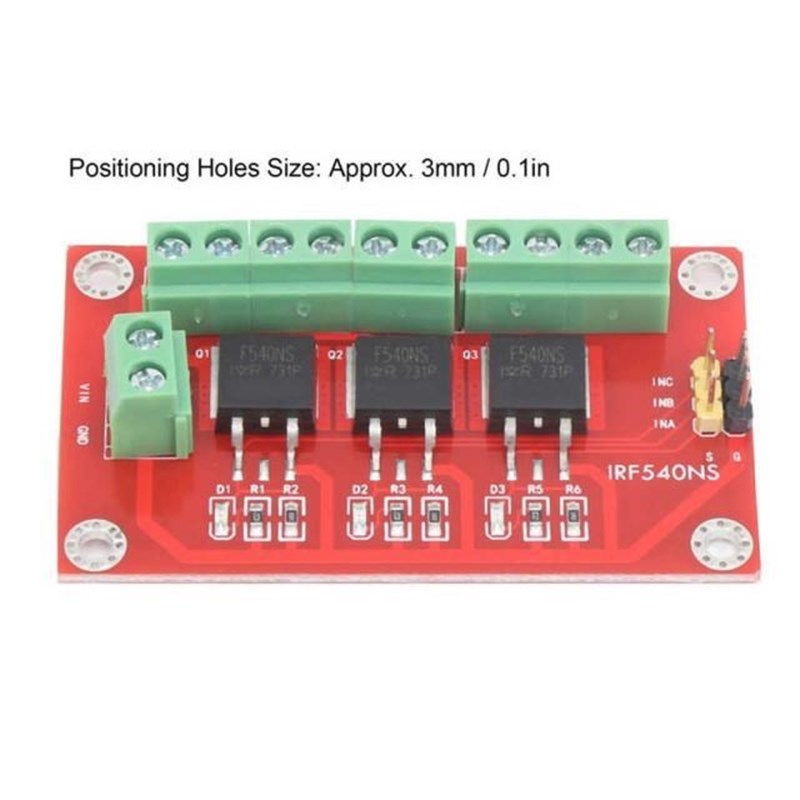 MOS Tube Field Effoect Driver Module 3-Channel High Current