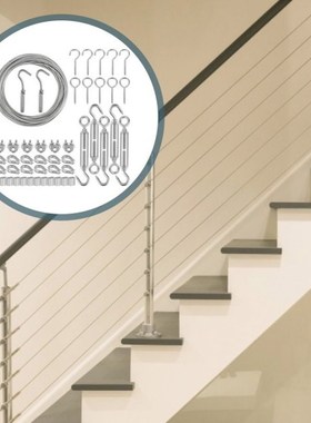 48Pcs Wire Rope Knit Steel PVC Coated Flexible Wire Rope Sof