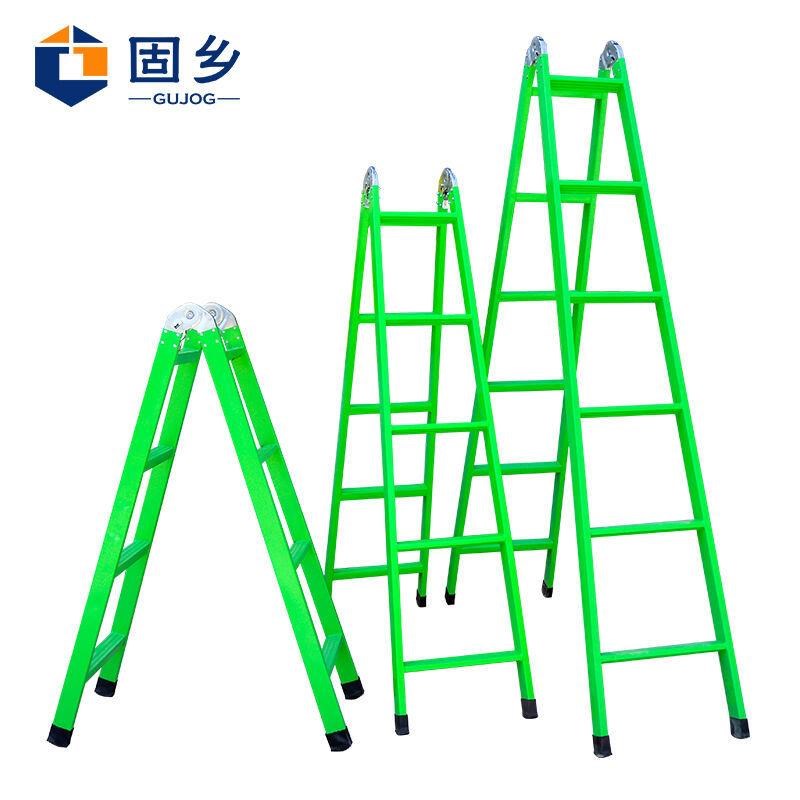 固乡铁梯子折叠伸缩m梯子2米人字梯施工梯子登高梯爬梯加厚防滑工