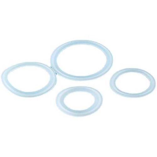 硅橡胶快装垫片卫生级圆形密封垫圈D卡盘快接O垫片卡箍垫 量大整