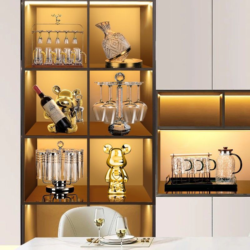 水晶钻石红酒杯架摆件酒柜装饰客厅醒酒器Q套装家用大号轻奢,餐饮具,葡萄酒/红酒杯,淘宝优惠券,粉丝福利购,淘宝优惠卷