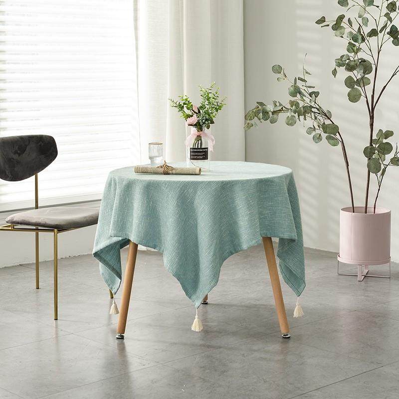 北欧圆形桌布布i艺棉麻简约素色高档酒店台布圆桌餐桌布正方形会,居家布艺,桌布,淘宝优惠券,粉丝福利购,淘宝优惠卷