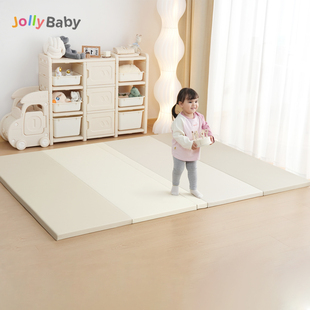 JollyBaby爬爬垫宝宝爬行垫可折叠PU婴儿童家用4cm无毒ixpe地垫子