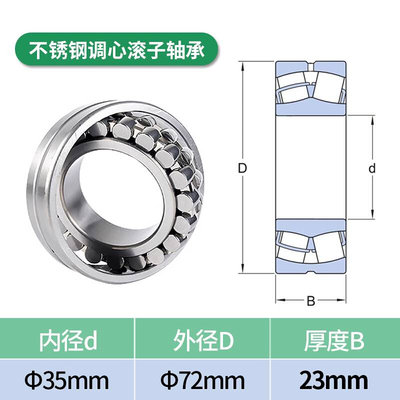 德国不锈钢调心滚子轴承S22205 22206 22207 22208 22210CC/W33