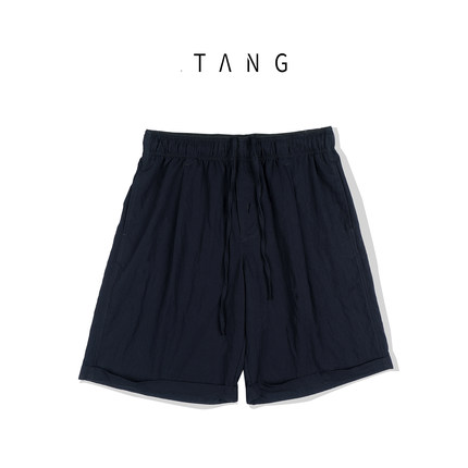 TANG[风尚]透气松紧腰休闲五分短裤2026春夏季新款男士美式裤子