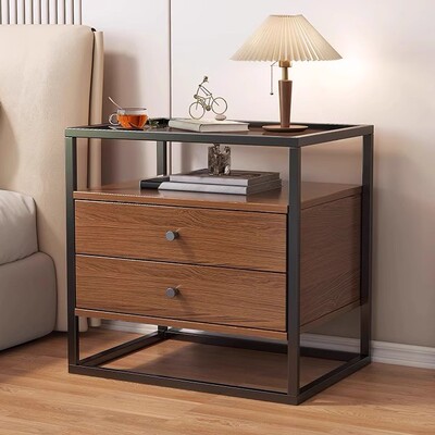 床头柜家用卧室小型置物架轻奢简易侧边柜子储物柜创意小边几茶几