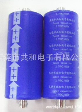 3000F ESR仪表2.7V超级电容器工作在-40C到+70C之间