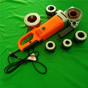 水管绞板丝牙机 电动套丝机4个板牙头6个板牙头便携式 2手持式