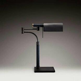 简约后现代创意皮革书房艺术床头卧室样板房休闲区设计师客厅台灯