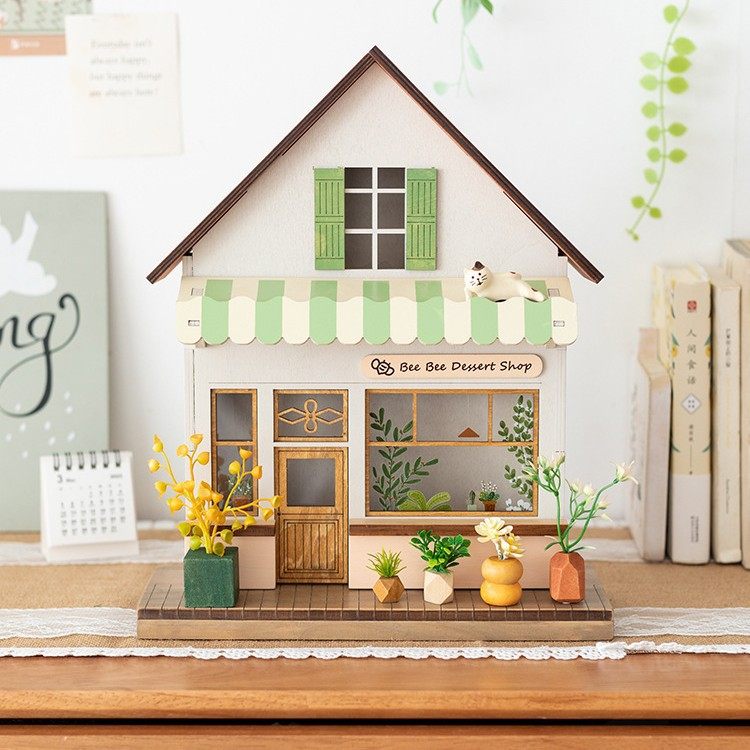 木屋儿童房微缩场景摆件灯床头柜轻奢可爱小店家居装饰,电子元器件市场,电线扎带/束线带,淘宝优惠券,粉丝福利购,淘宝优惠卷