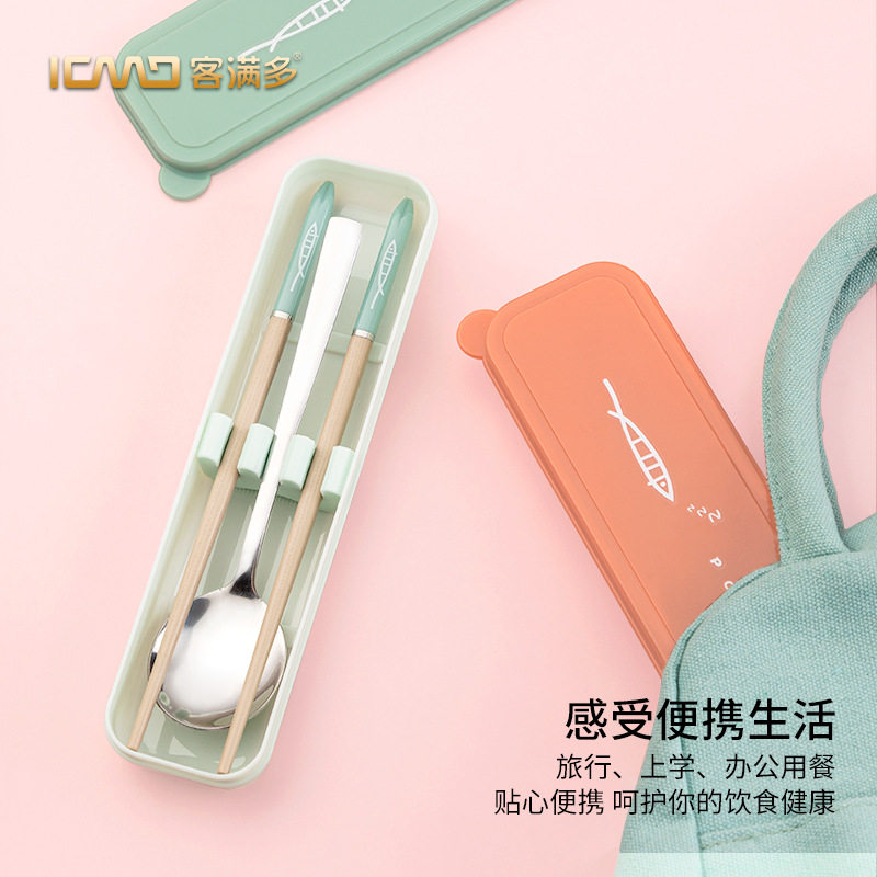 便携筷子勺子套装上班族