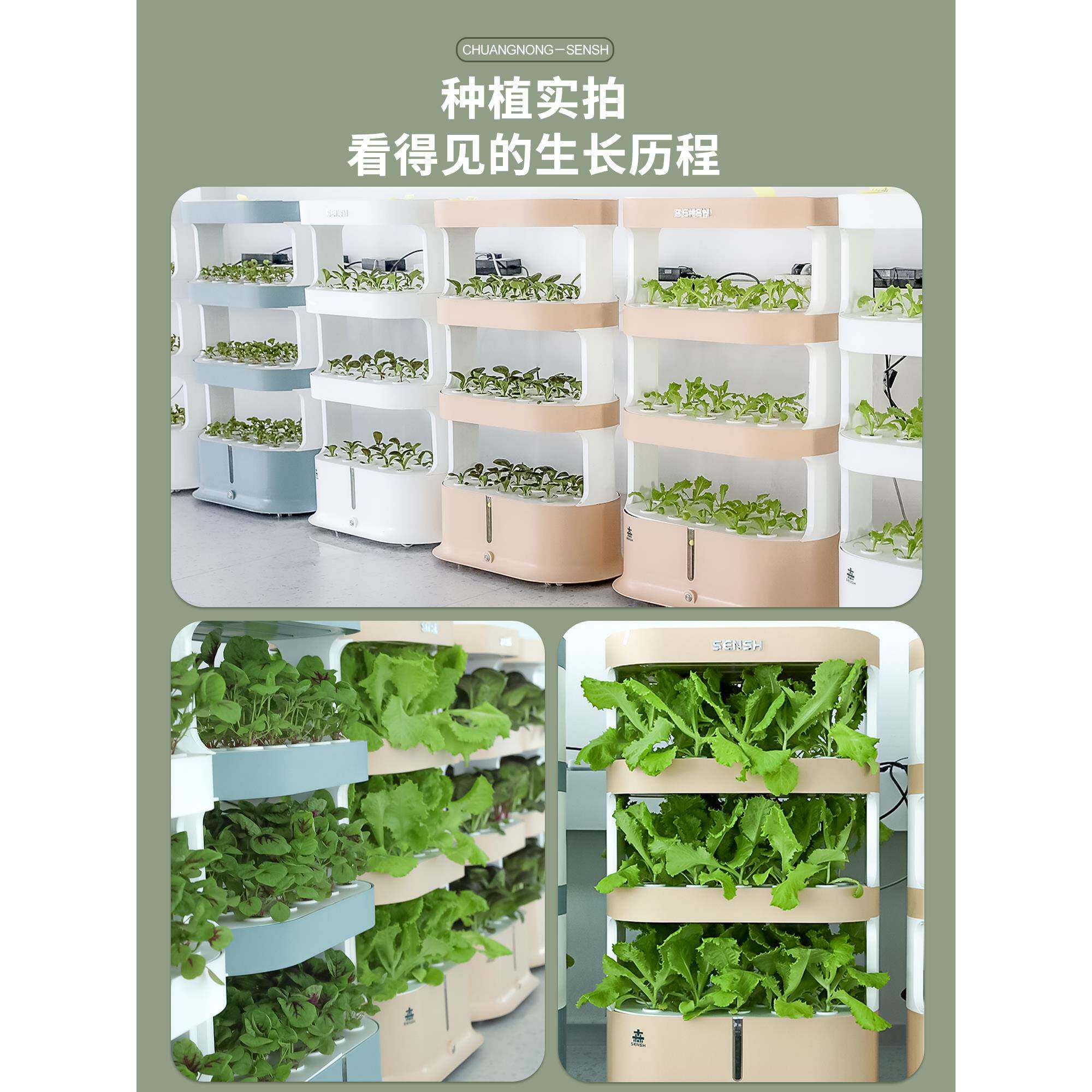 新品森式室内水培蔬菜种植机多层智能无土栽培设备家庭园艺蔬果种