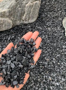 深灰砾石水洗石日式庭院枯山水碎石子深灰色洗米石瓜子片石子