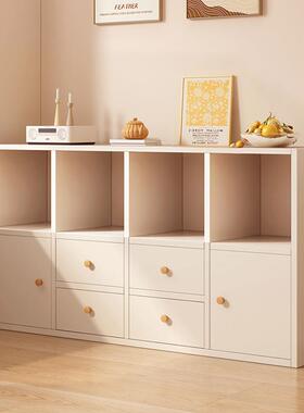 书柜置物柜家用落地书架客厅多层格子柜简易靠墙收纳柜学生储物柜