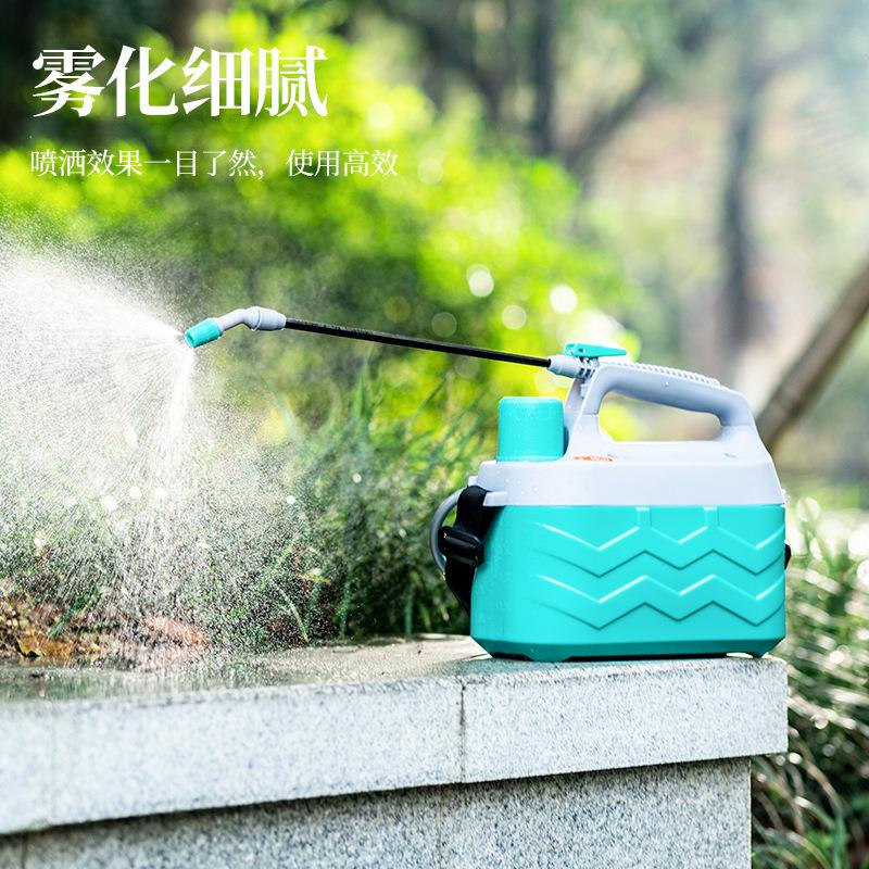 喷雾器电动打农药锂电池农用园艺喷水壶家用5L养花消毒小型打药机