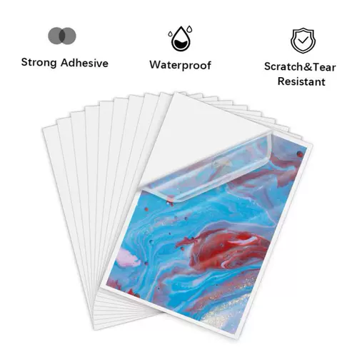 100 листов A4 прозрачная печатная виниловая наклейка 210*2